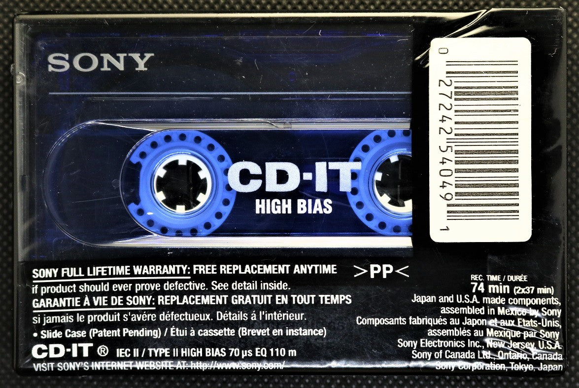 SONY CD-IT 2 - 1998 - US - Blank Cassette - New & Sealed
