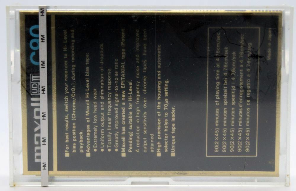 Maxell UD XL II C 60 Hi-Level Bias Type 2 Chrome Audio Cassette