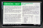 Denon HD7 1987 C90 back B101