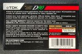 TDK D 1990 US C90 back