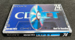 Sony 1995 CD-IT II 74 Minutes top view Blue