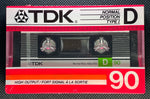 TDK D 1986 CA C90 front B-Grade