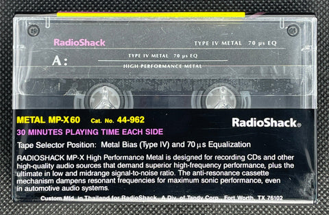 RadioShack MP-X 1995 C60 back