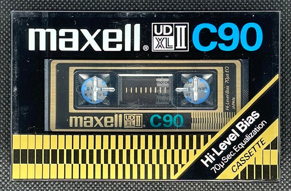MAXELL UD XL II C90 EPITAXIAL High bias Audio Cassette Tape. Japan