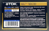 TDK MA 1990 US C110 back