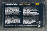 Memorex Metal IV 1982 C90 back