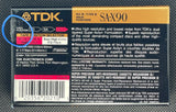 TDK SA-X 1991 90 Minutes B-Grade back