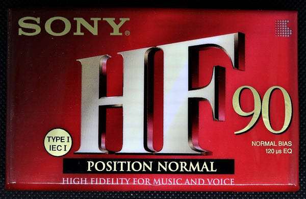 Sony HF 90 Normal Bias Blank Cassettes - 90-min ( 2PK BUNDLE Sealed )  27242431317