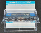 Maxell LN 1982 90 Minutes clear shell tape view